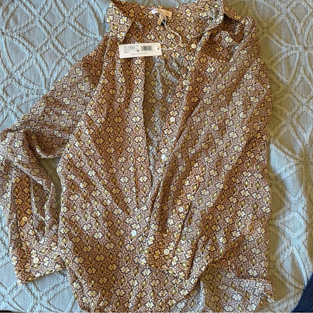 Rebecca Taylor Floral Button Down